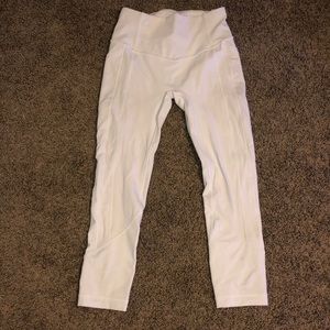 white lululemon leggings